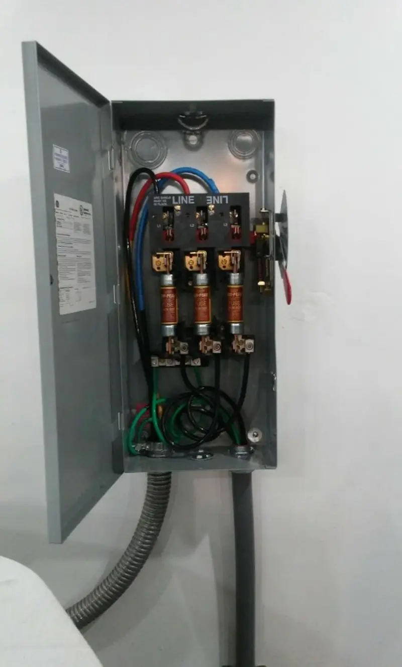Three-phase disconnect switch installed for Electrical Wiring & Rewiring in Allendale
