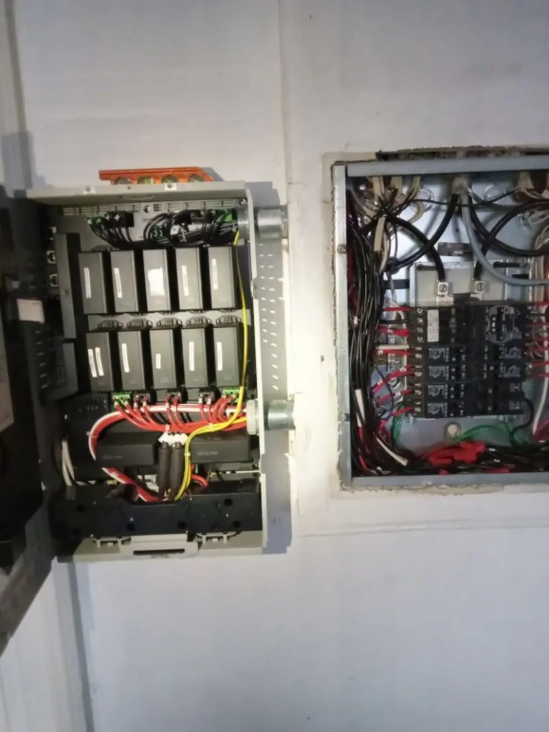 Electrical panel upgrade completed for Security Camera Wiring in Allendale